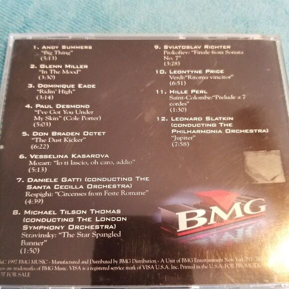 Inmusic select tracks BMG jazz/classical CD - Picture 2 of 5